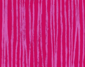 Marcia Derse Strawberry Pink Line Fabric- Half Yard Cut