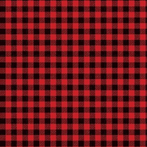 Red Buffalo Check Fabric - Half Yard Cut