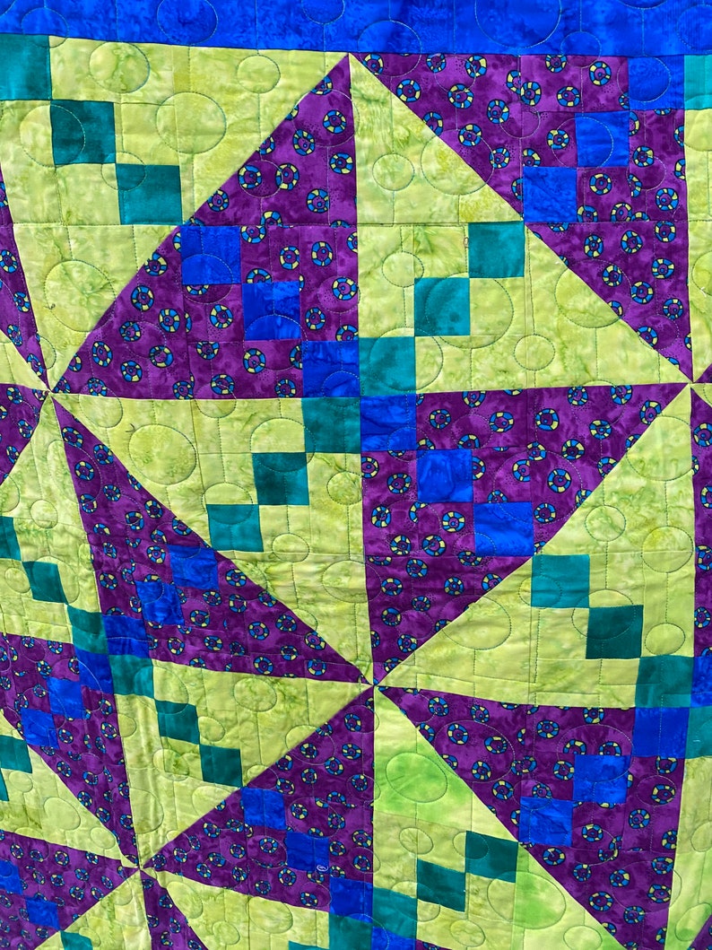 Modern Quilt for Sale Ready to Ship Handmade Quilt Kids Etsy