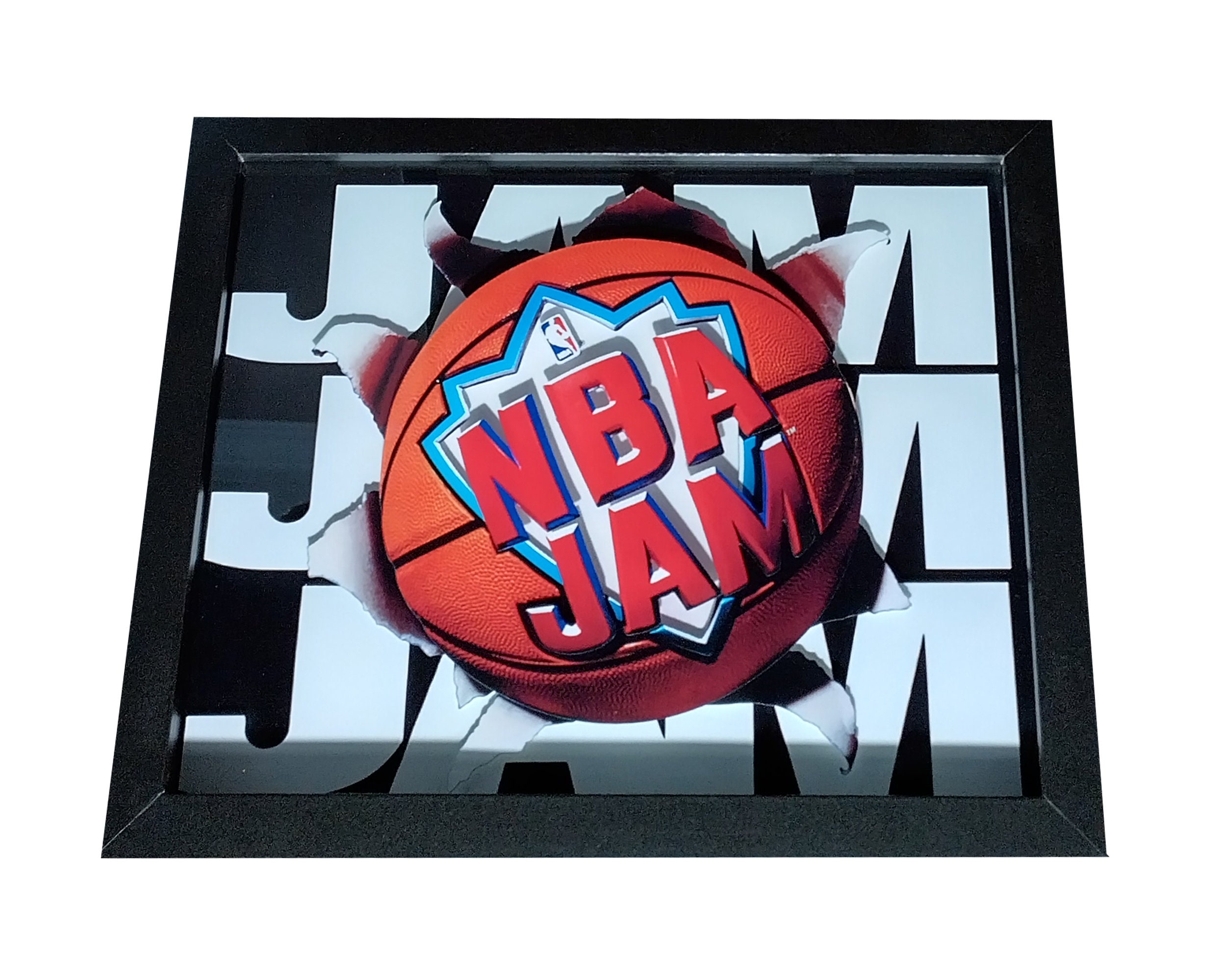 NBA Jam Shadow Box 8 X 10 6 Layers Etsy