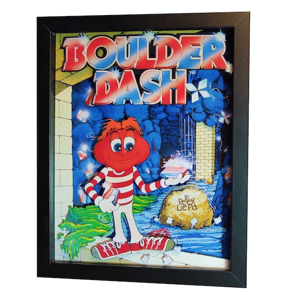 Boulder Dash | Shadow Box (8" x 10" | 6 Layers)