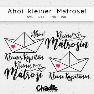 Plotter file AHOI little sailor - Chaotic Factory - dxf - svg - png