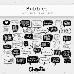 Plotter file, bubbles, png, svg, dxf, pdf, speech bubbles, statements