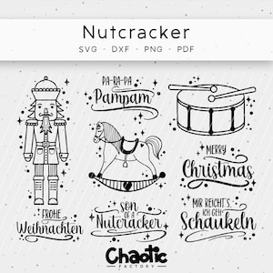 Plotterfil, Nötknäpparen, dxf, png, svg, trumma, gunghäst