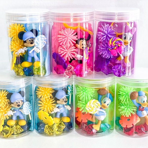 7 PACK Mickey Mouse Tinker Sand Jar, Sensory Jar