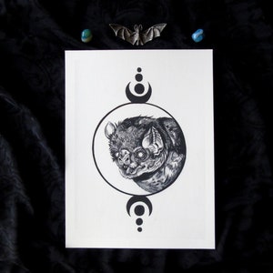 Sanguis | Vampire Bat witchy goth Giclée Print