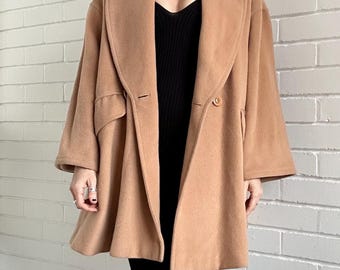 Aquascutum Pure Camelhair Vintage Coat | Made in England, 1980s