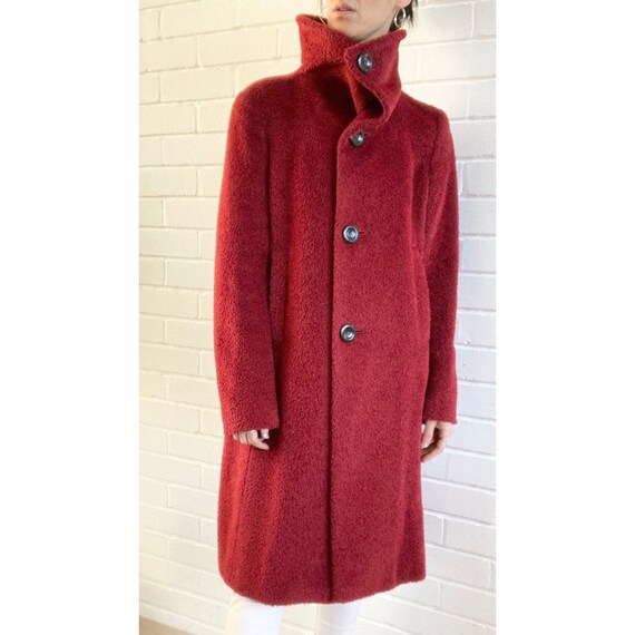 Vintage MAX MARA Alpaca \u0026 Virgin Wool Coat Rojo Mujer | Etsy España