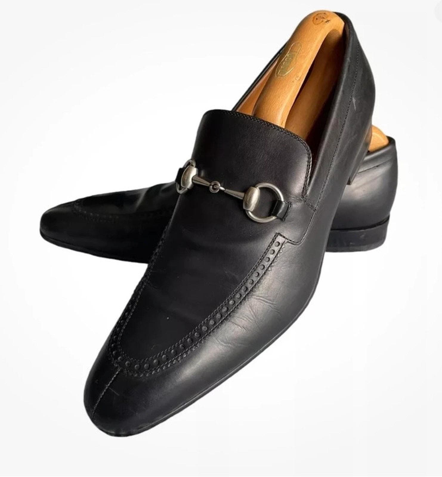 gucci dress shoes black Authentic Gucci Men's Black Lace Brogue Dress Shoes size 7  Paris Station  Shop