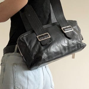 バッグ 90s BURBERRYS BLACK LEATHER BAG OLA Vintage Burberrys Bag Black Leather - Etsy