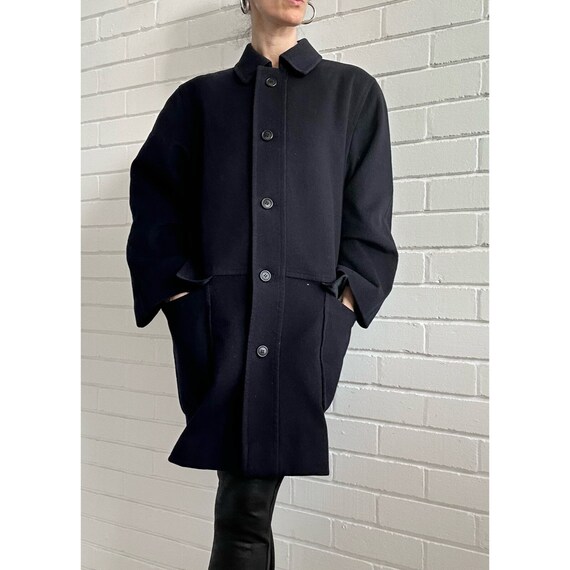 Burberry Wool Coat -  Wool & Alpaca - Vintage - N… - image 2