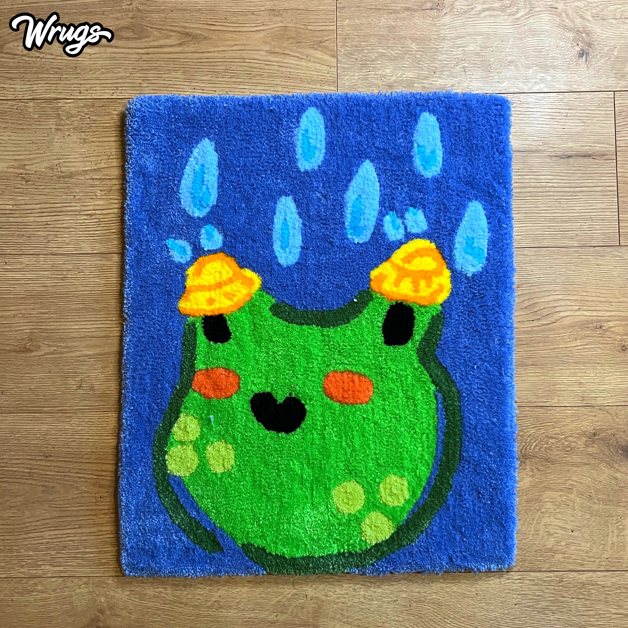 Handmade Froggy Rug | Handtufted Cute Rug | Custom Rug | Personalised ...