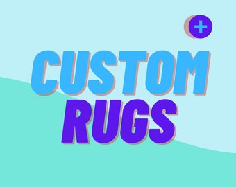 Custom Rug | Bespoke Tufted Rug | Anime Rug | Custom Logo Rug | Custom Size Rug | Funky Rug | Sneaker Rug | Skateboard Rug | Cute Rug