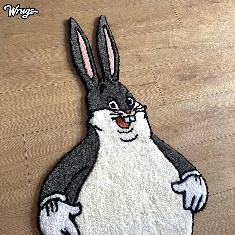 Big Chungus Rug | Cartoon Rug | Bugs Bunny Rug | Tufted Rug | Punch ...