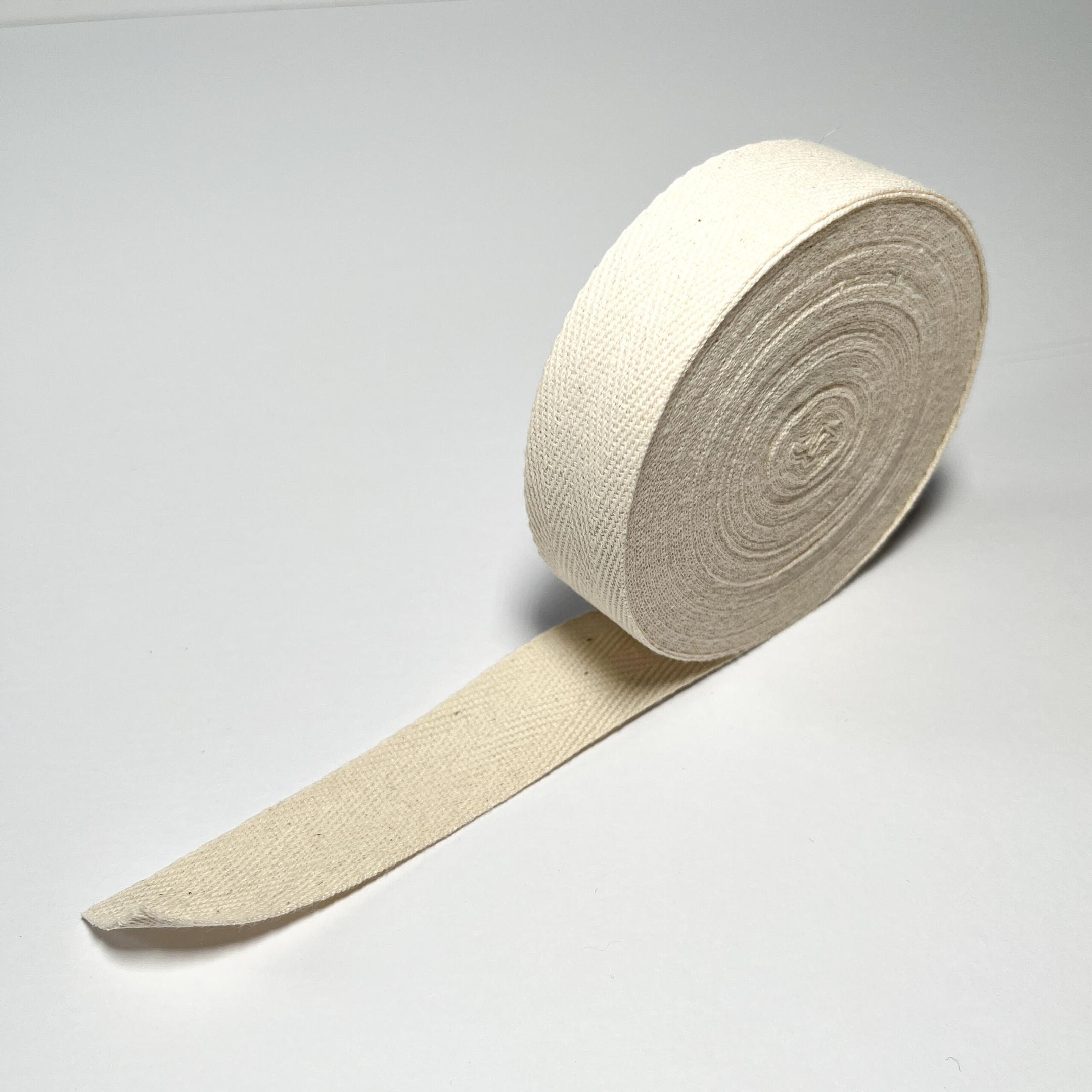 FUNORNAM 2Inch 10Yard Cotton Tufting Carpet Rug Binding Edge Bias Binding  Webbing Ribbon for DIY Craft Sewing (Grey)
