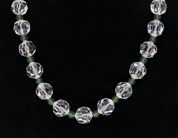 Vintage cut crystal best sale necklace