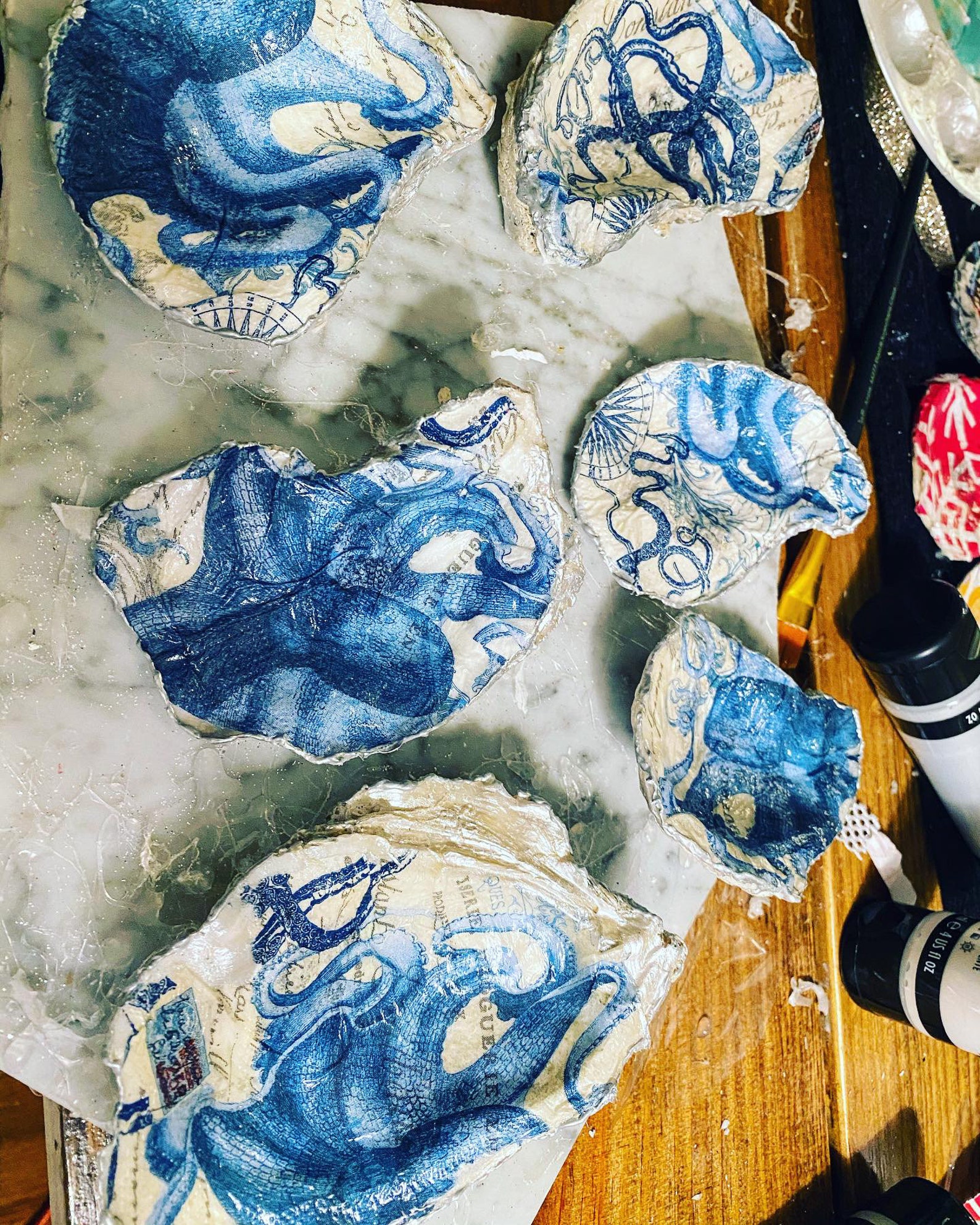 Nautical Oyster Jewelry Dish Etsy