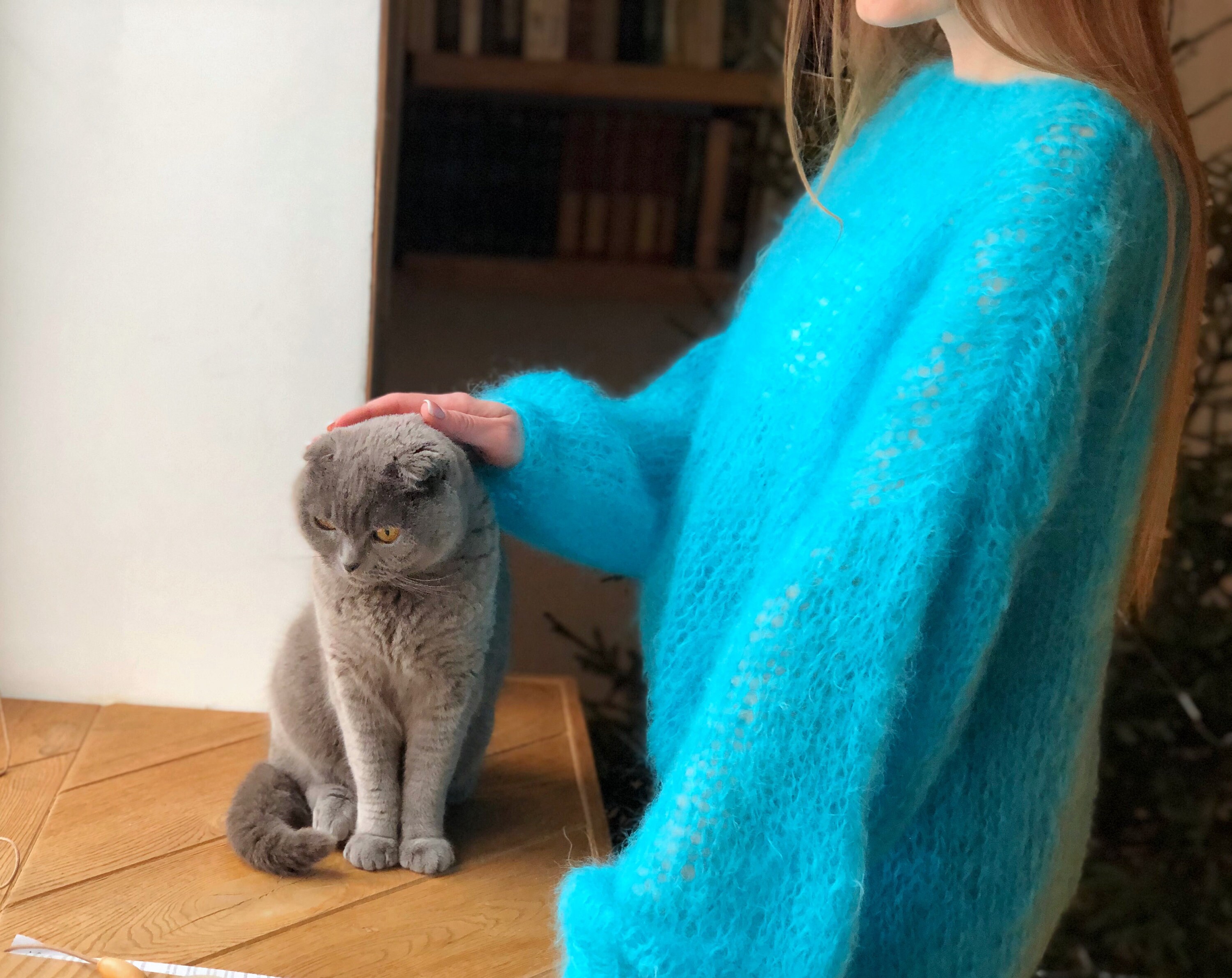 ♡【Mie Ajunar】kid mohair jumper Kid Mohair - lunagallery