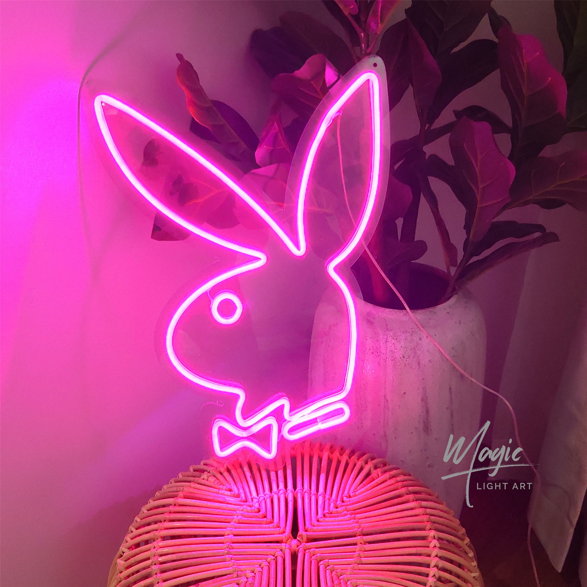 Playboy Bunny Neon Sign Custom Neon for bar decor Sign Home | Etsy