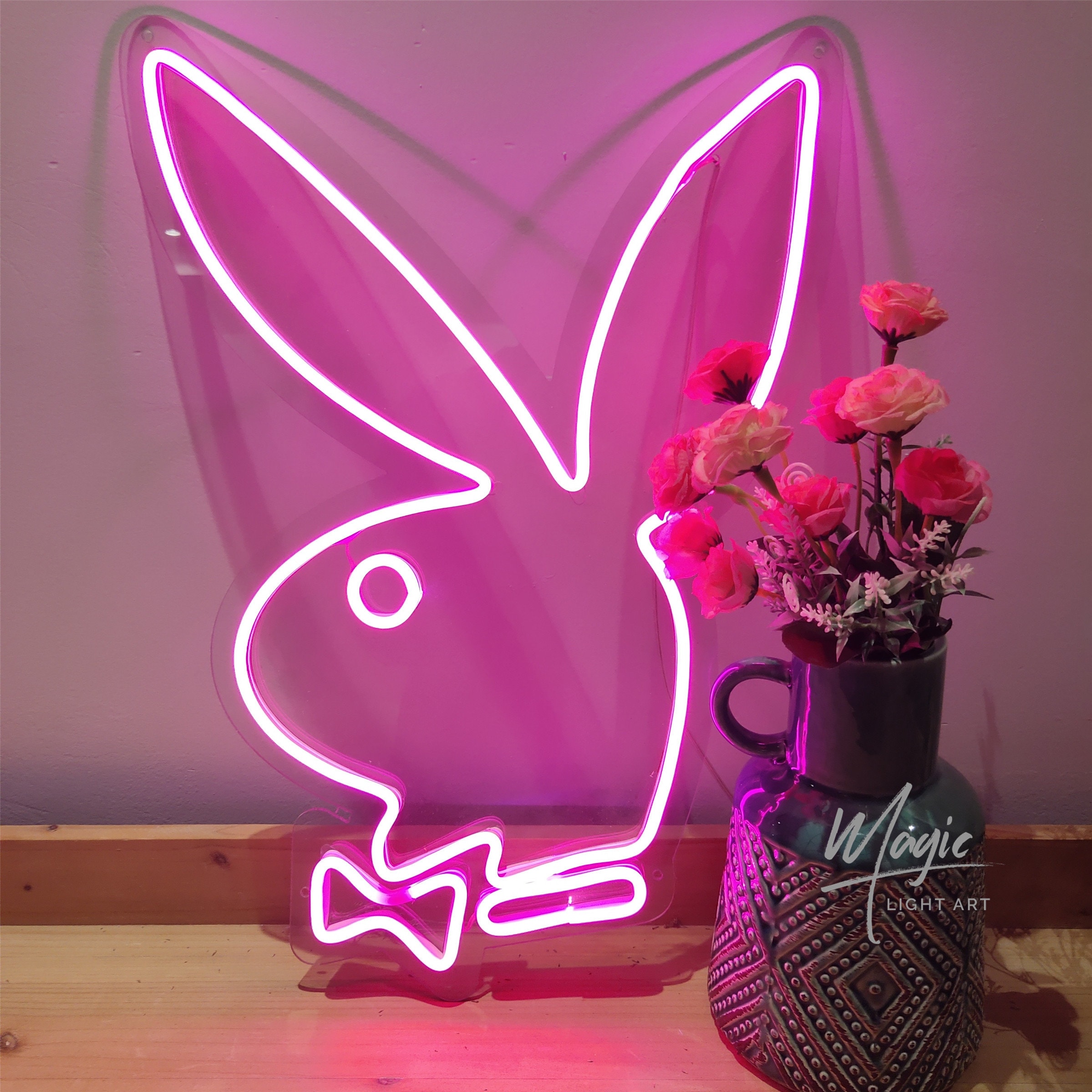 Playboy Bunny Neon Sign Custom Neon for bar decor Sign Home | Etsy