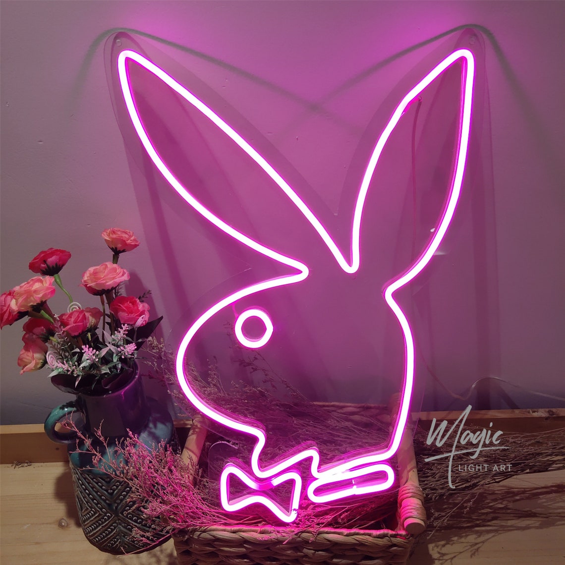 Playboy Bunny Neon Sign Custom Neon for bar decor Sign Home | Etsy