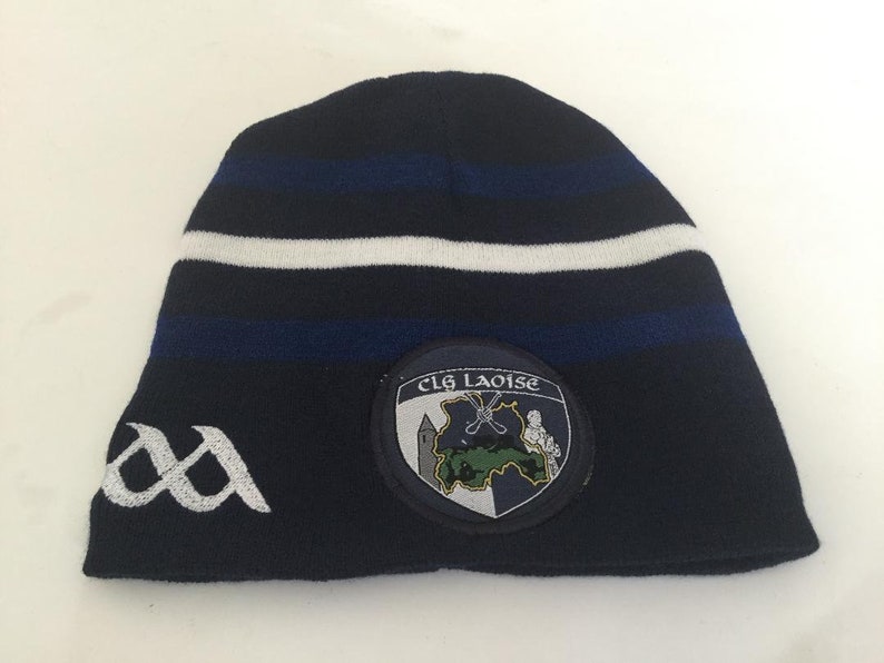 Official GAA All Ireland County LAOIS retro style stripe beanie Official GAA All Ireland County LAOIS retro style stripe beanie