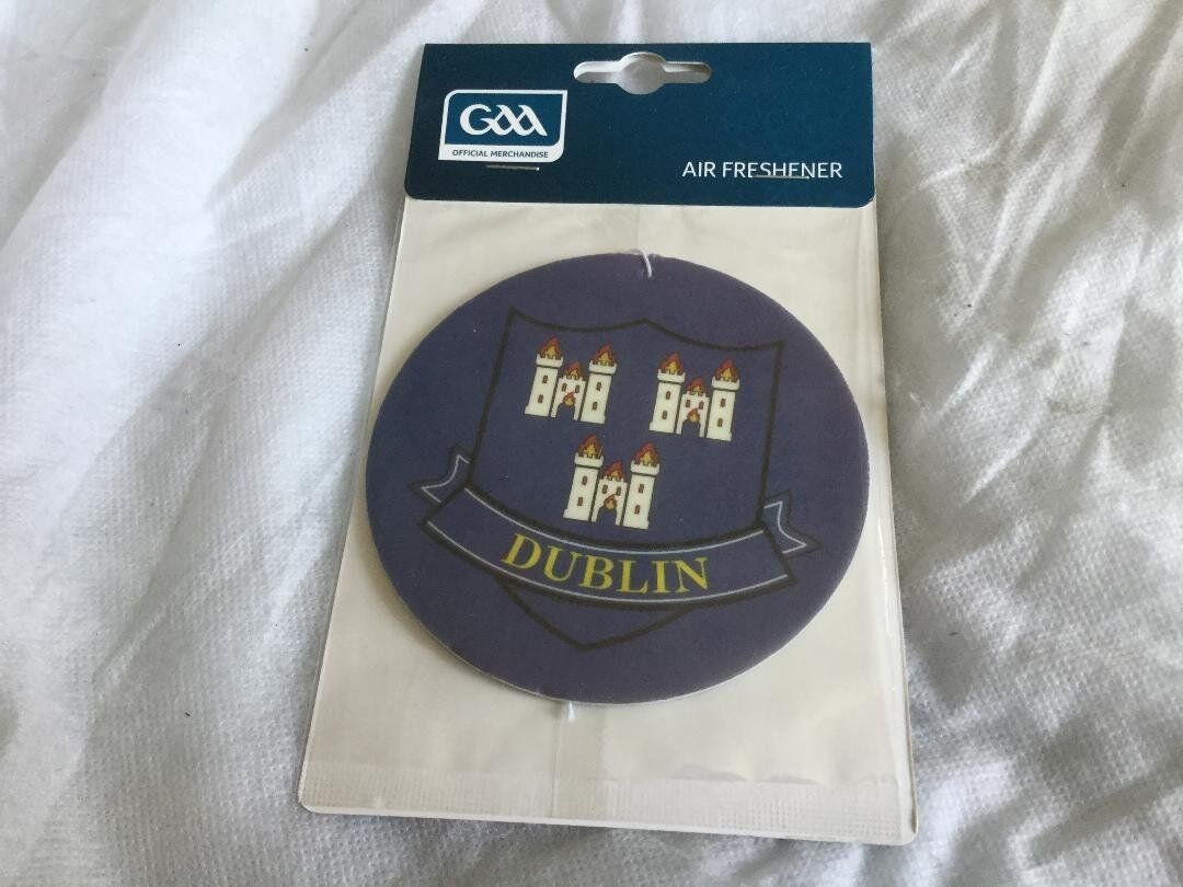 official-all-ireland-gaa-county-dublin-crest-shaped-air-freshener-etsy