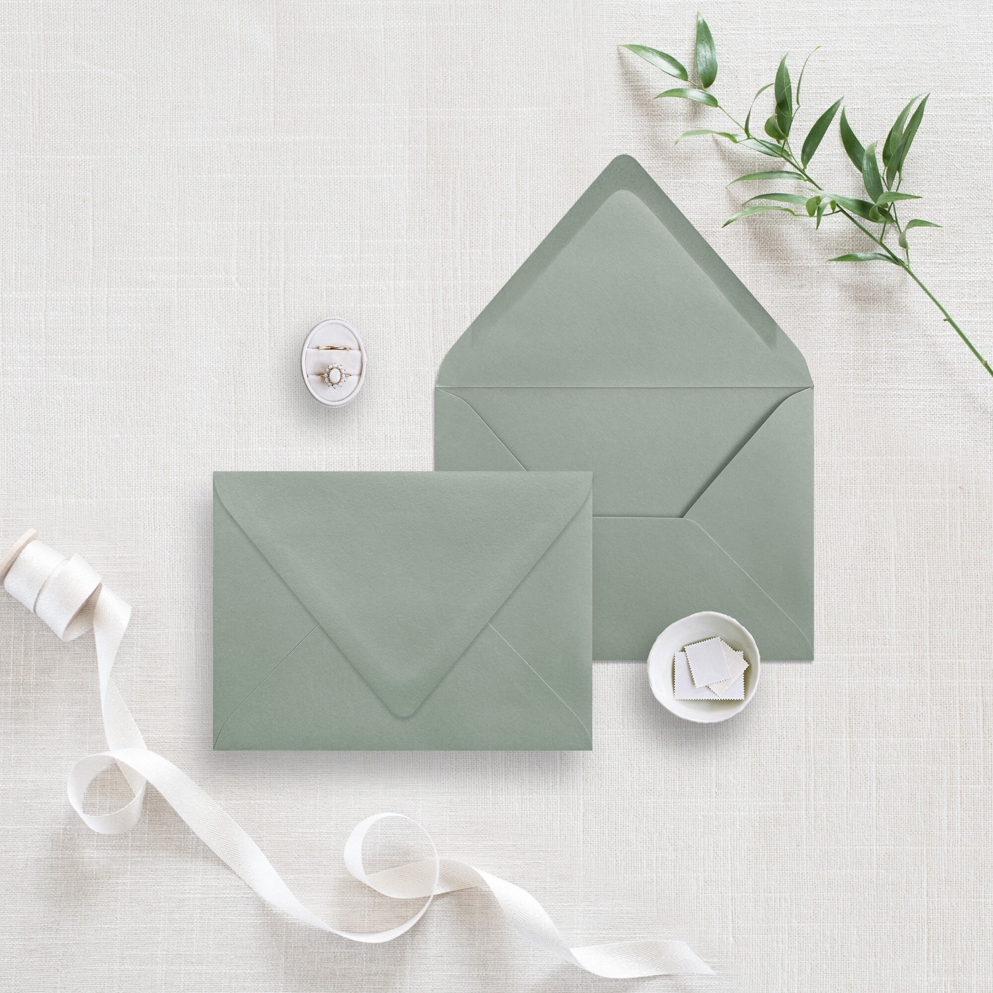 Olive Green Envelopes A7 Size US C6 or C5 Premium Etsy