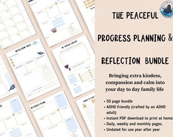 Planejador de TDAH, planejador de TDAH para crianças, planejador de TDAH para adultos, planejador de TDAH para impressão, diário de TDAH para download instantâneo | A4 | Carta dos EUA
