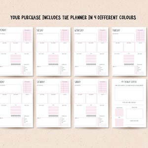 Printable ADHD Daily Planner Page Bundle Digital Download to - Etsy