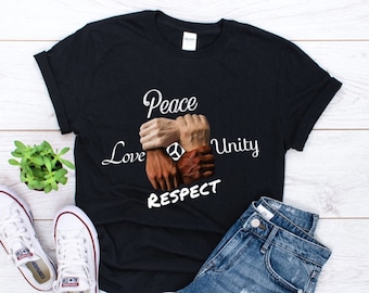 World Peace Statement Apparel Equal Greater Than Divided T-shirt Unity Top Selling Items
