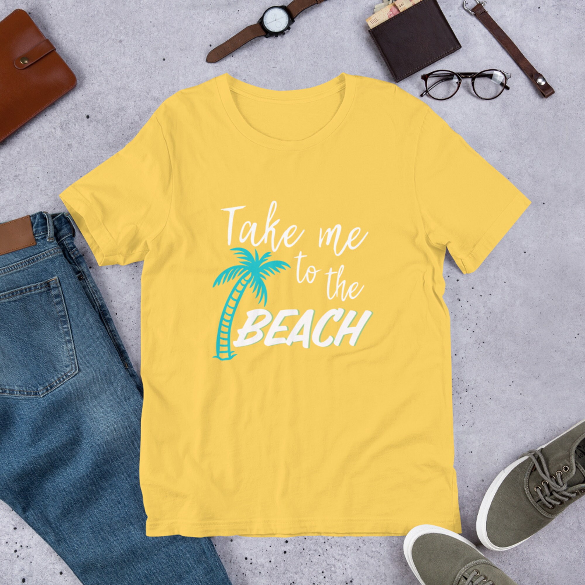 Beach Lover Shirt, Beach Tee, Vacation Clothing, Palm Tree Shirt, Beach ...