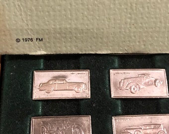 Franklin Mint Centennial Car Mini Ingot Collection, 100 925 Silver