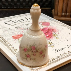 Vintage Paragon Bell, Victoriana Rose, Fine Bone China Bell, Pink Floral Bell, Made in England, Gift, Home Deco