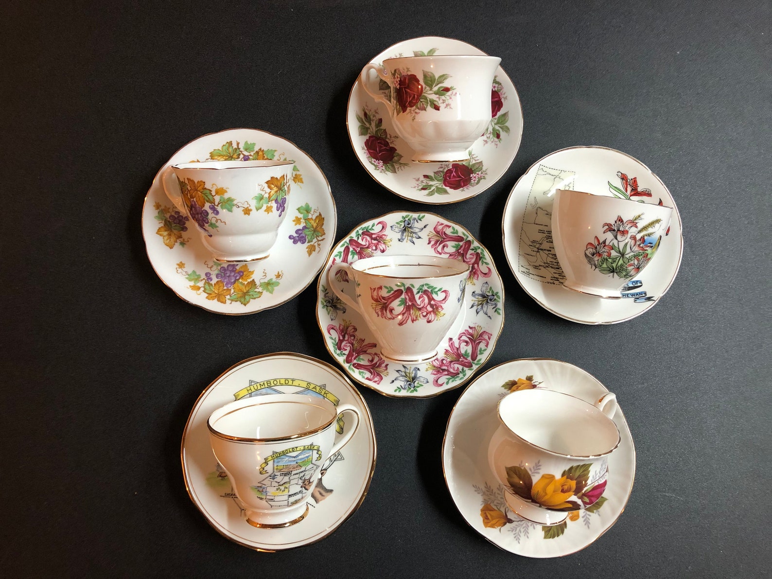 Clearance Fine Bone China Tea Cups & Saucers English Etsy