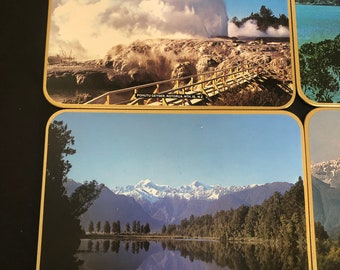 Vintage Jason New Zealand Landscape Placemats, Set of 6, Original
