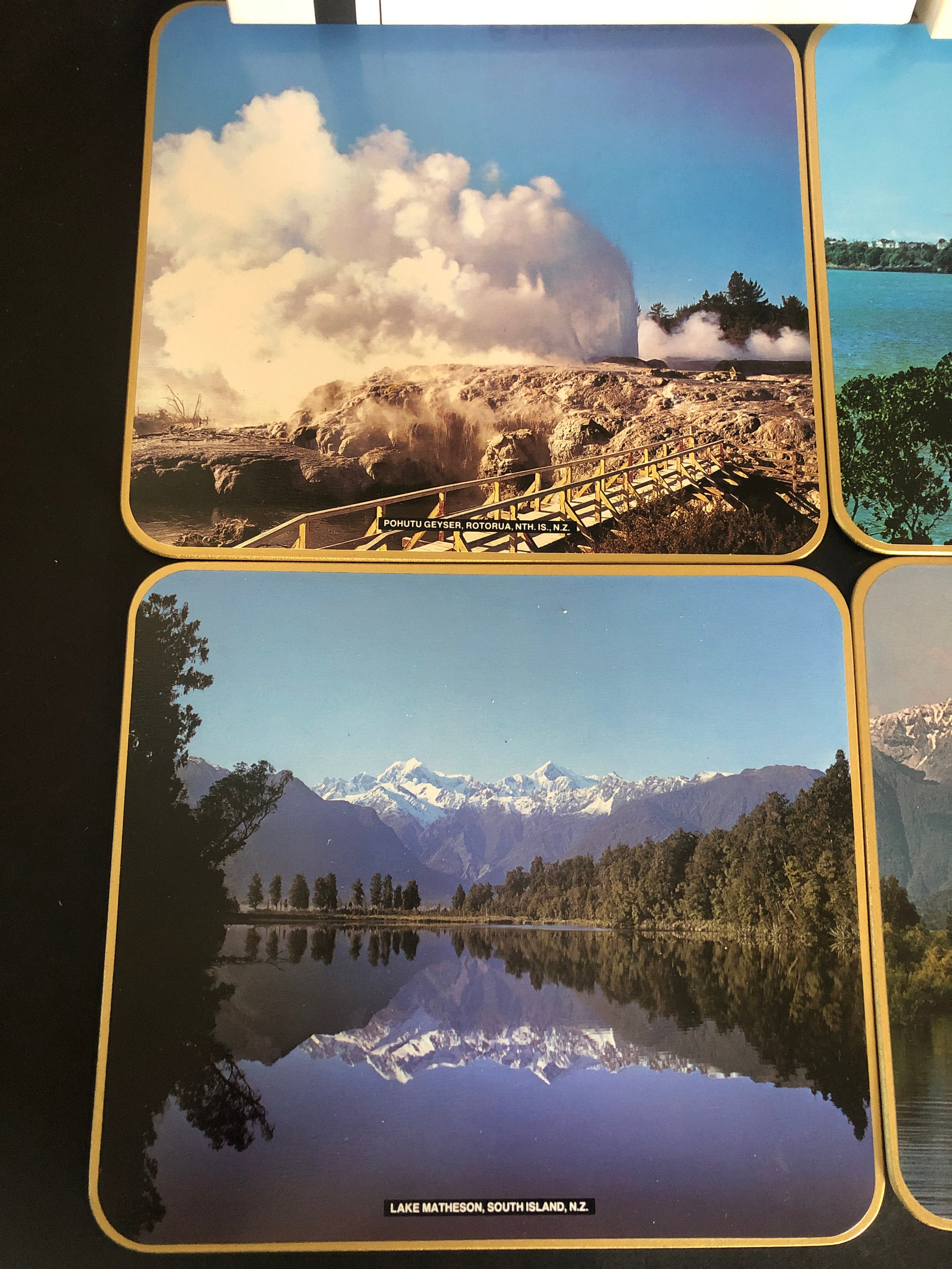 Vintage Jason New Zealand Landscape Placemats, Set of 6, Original