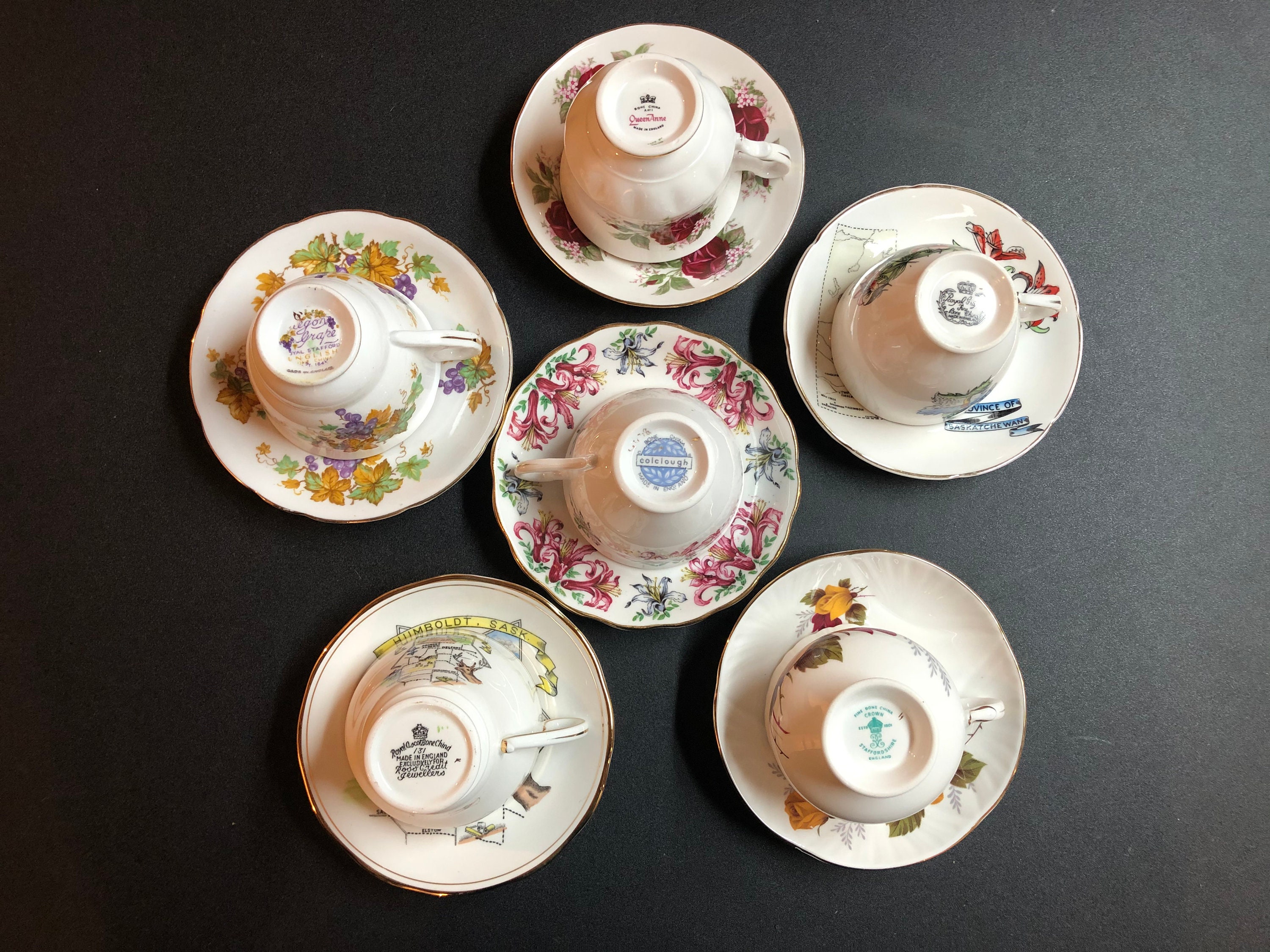 Clearance Fine Bone China Tea Cups & Saucers English Etsy