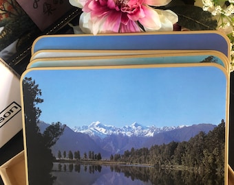 Vintage Jason New Zealand Landscape Placemats, Set of 6, Original