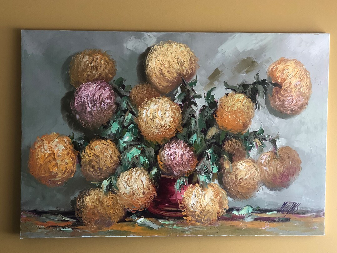 Vintage Oil Painting, Canadian Hand Painting, Artist Signed Painting