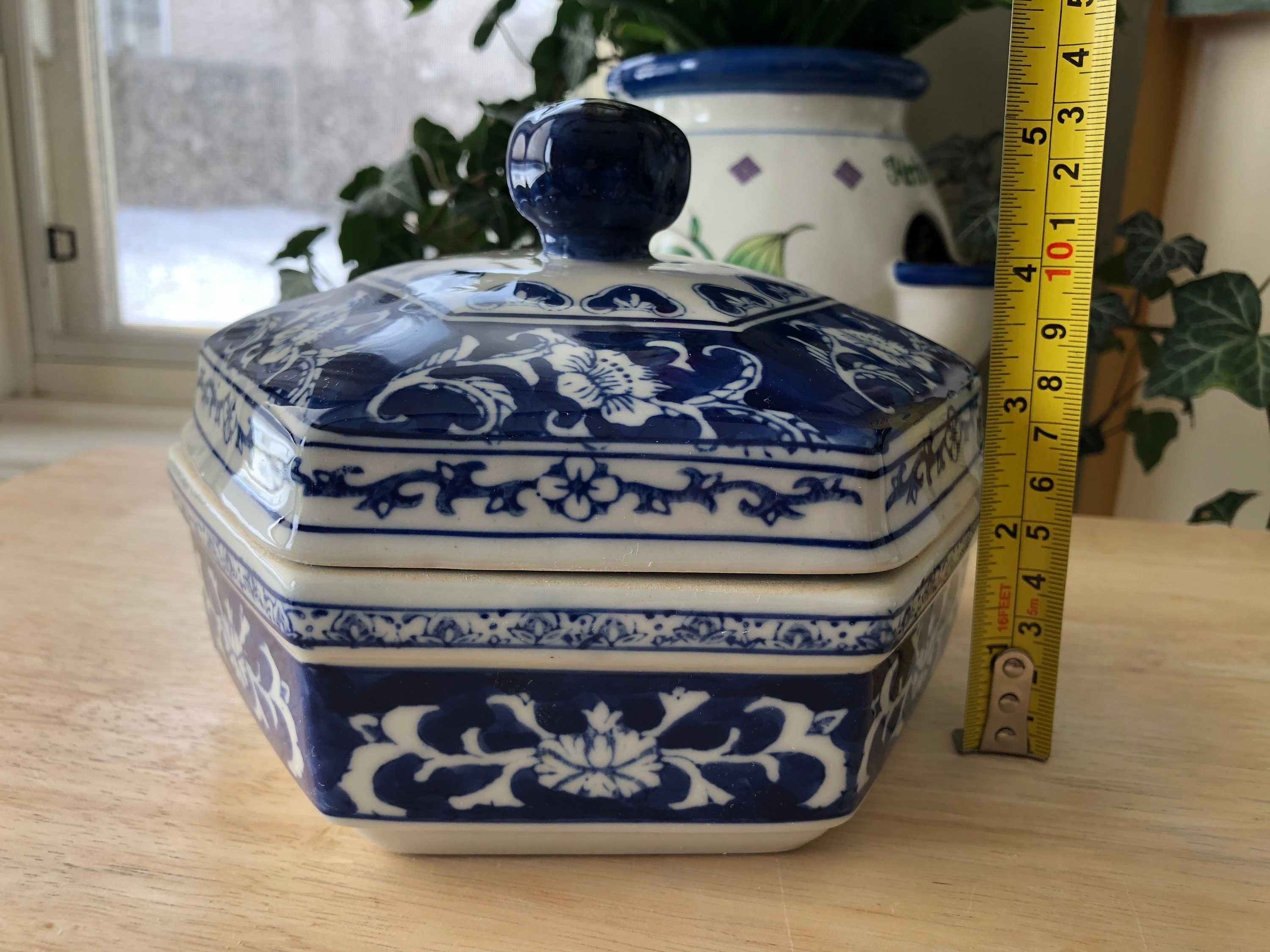 Vintage Chinese Box Antique Porcelain Ceramic Candy Box | Etsy