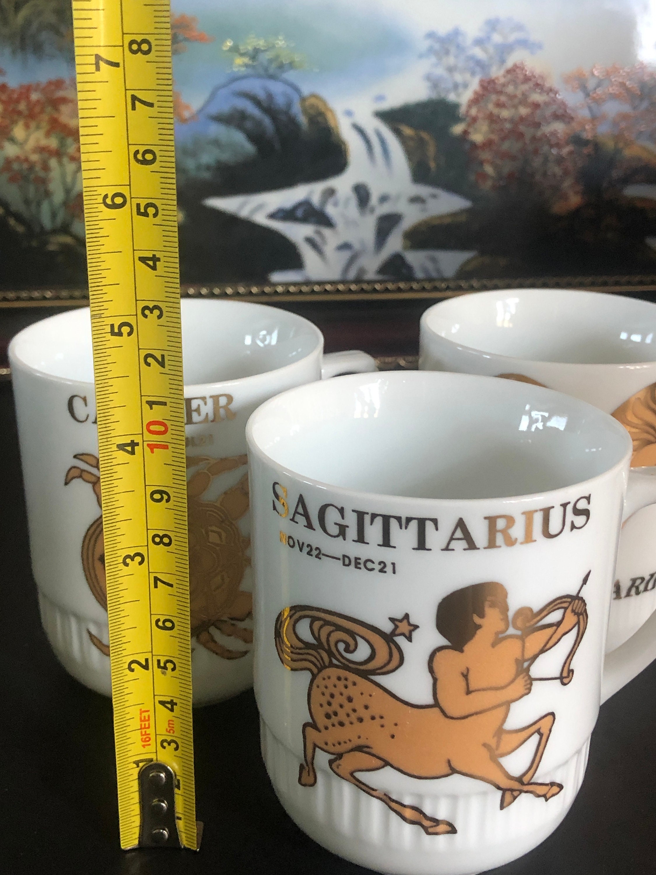 Chinese Vintage Mugs Zodiac Tea Cups Teacups Set of 3 Etsy