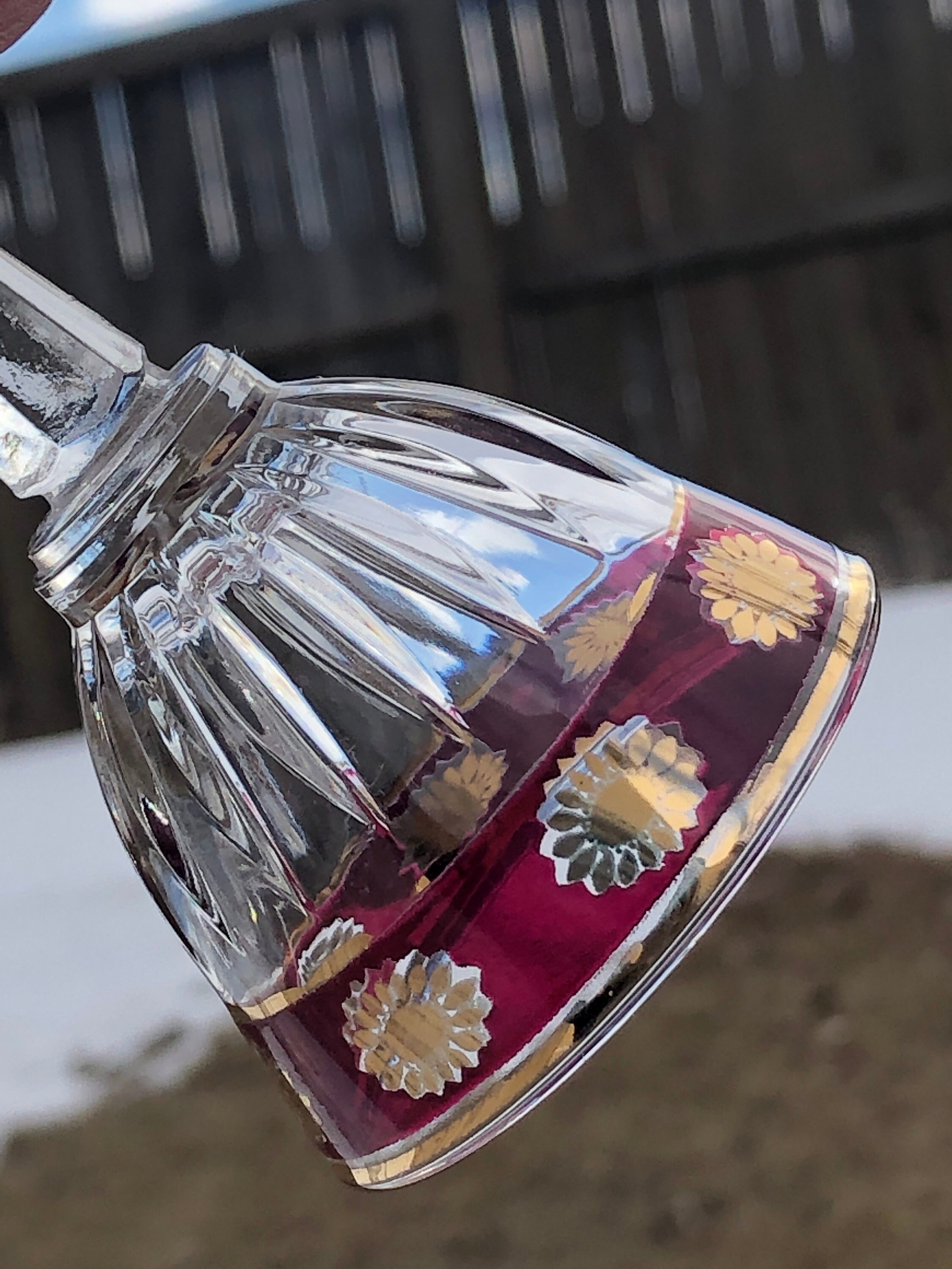 Vintage Italian Wine Decanter Set With 6 Glasses, Mid-century Home