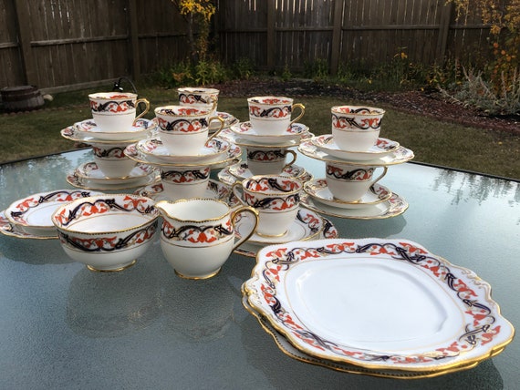 Royal Albert 4 piece set cup and saucer 2 plates Prudence (DEB) Royal Albert 4 piece set cup and saucer 2 plates Prudence (DEB)