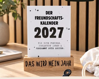 Kalender 2027 Freundschaft – Freundekalender Sprüche Tischkalender Geschenk Freundin Freundschaft Sprüche Monatskalender Beste Freunde