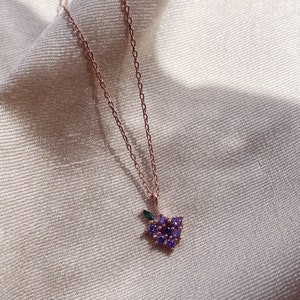 Grape Necklace, Fruits Necklace
