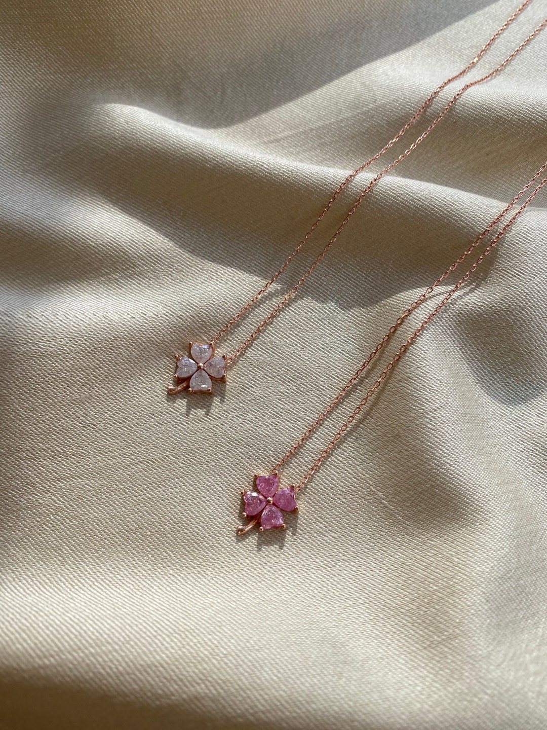 Clover Necklace, Clover Silver Necklace, Silver Necklace