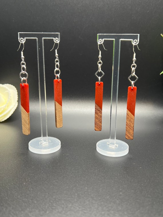 Wood Earrings, Boho Earrings, Everyday Jewelry, Wood Jewelry, Natural Earrings, Handmade Earrings, Gift For Her
