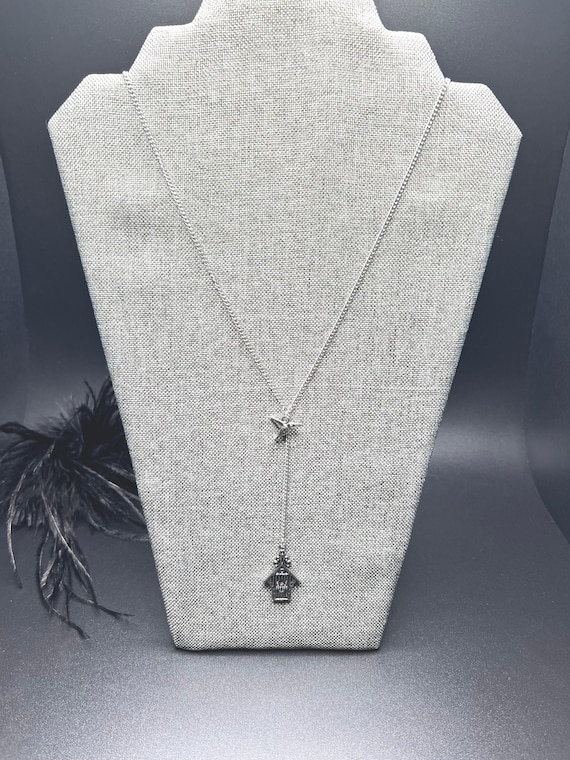 Birdhouse Charm Necklace, Birdhouse Necklace, Birdhouse Jewelry, Birdhouse Pendant, Nature Lover Gift, Women's Jewelry