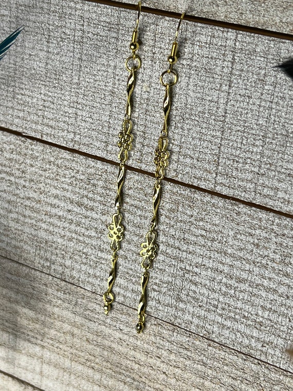 Long Gold Earrings